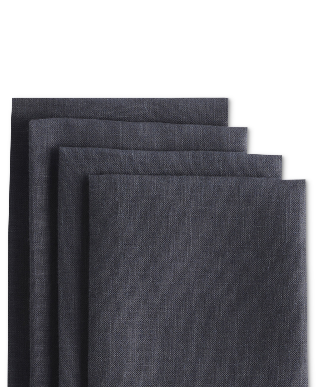Year & Day Linen Solid-color Napkin, Set Of 4 In Midnight