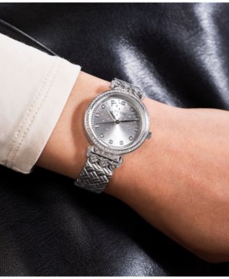 Women's Analog Silver Tone Steel Watch 32mm