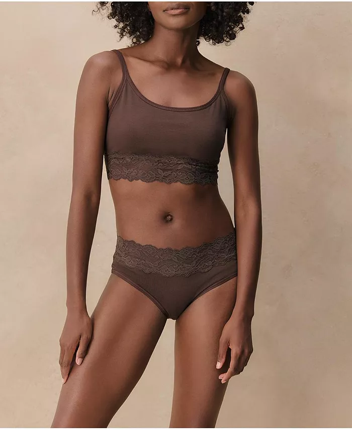 Women's Lace Smooth Cup Bralette - thumbnail 6