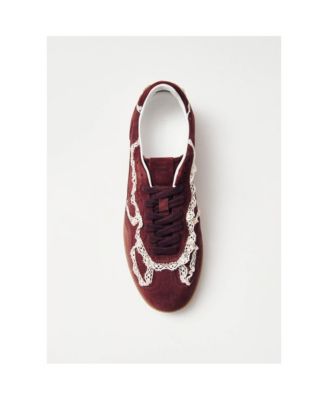 スニーカー ALOHAS Tb.490 Crochet Burgundy Leather Sneakers Tb.490 Crochet Burgundy Leather Sneakers | ALOHAS