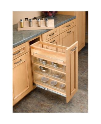 8" Pullout Kitchen Cabinet Organizer Pantry Spice Rack, 448-BC-8C