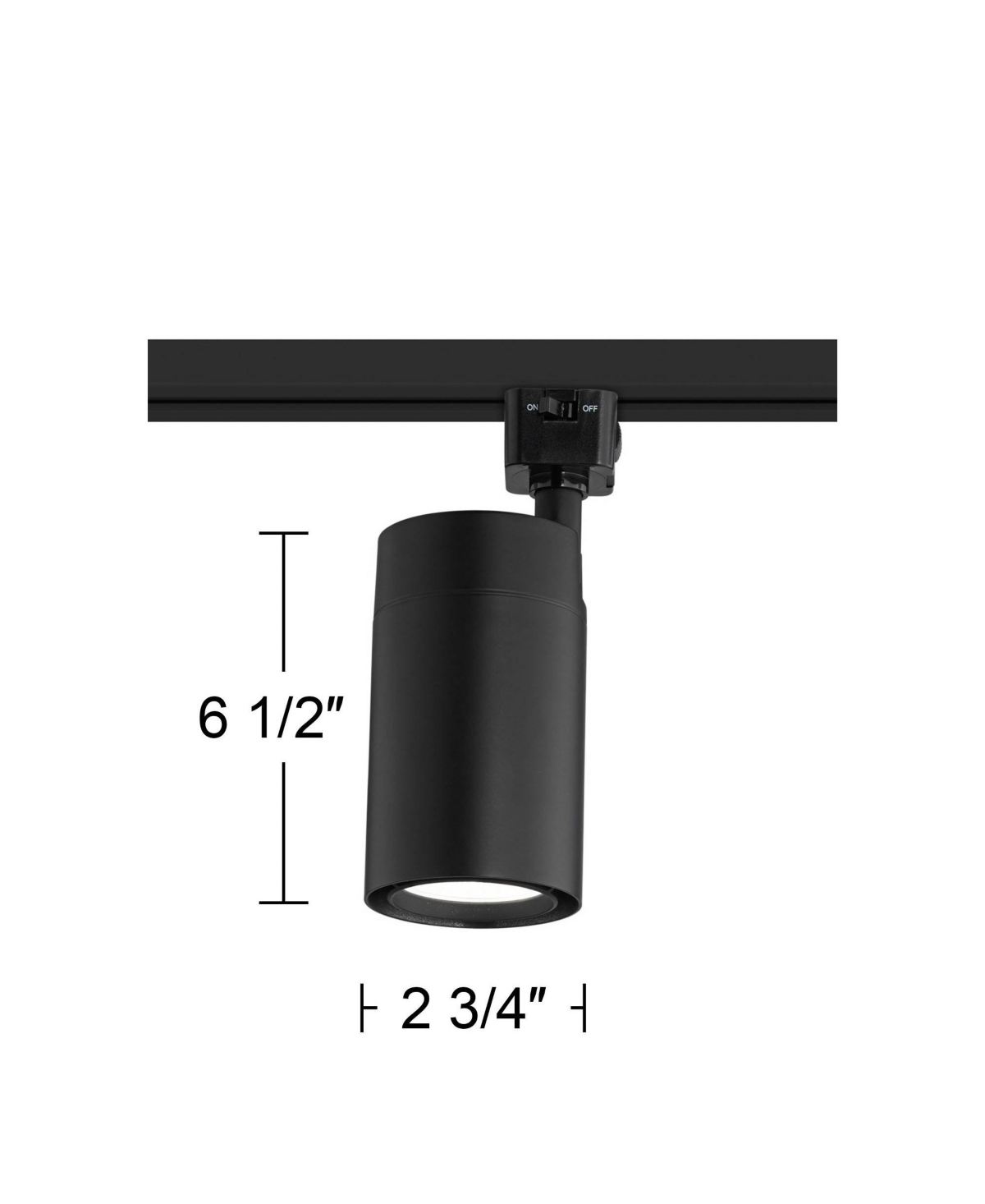 Pro Track15 Watt Led Cylinder Track Head for Juno Track - Black