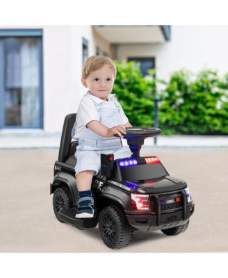2-in-1 6V Kids Ride On Car Toddler Push Car w/ Megaphone & Siren