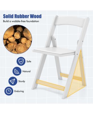   Set of 8   Rubber Wood Legs & Padded Seat   Durable & Comfortable   Dining Chairs