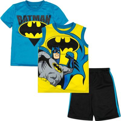 Toddler Boys (2T-4T) Athletic Tank, T-Shirt and Shorts Set