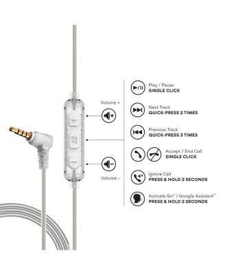 M6 In-Ear Sports Headphones w/ Memory Wire & Headset (3.5mm Plug)