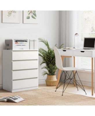 Simple Wood 4-Drawer Dresser – Classic and Functional Storage