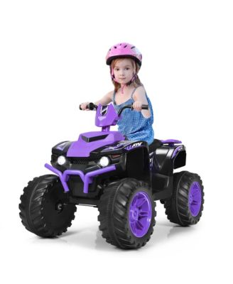 12V Kids 4-Wheeler ATV Quad Ride On Car w/ LED Lights Music USB