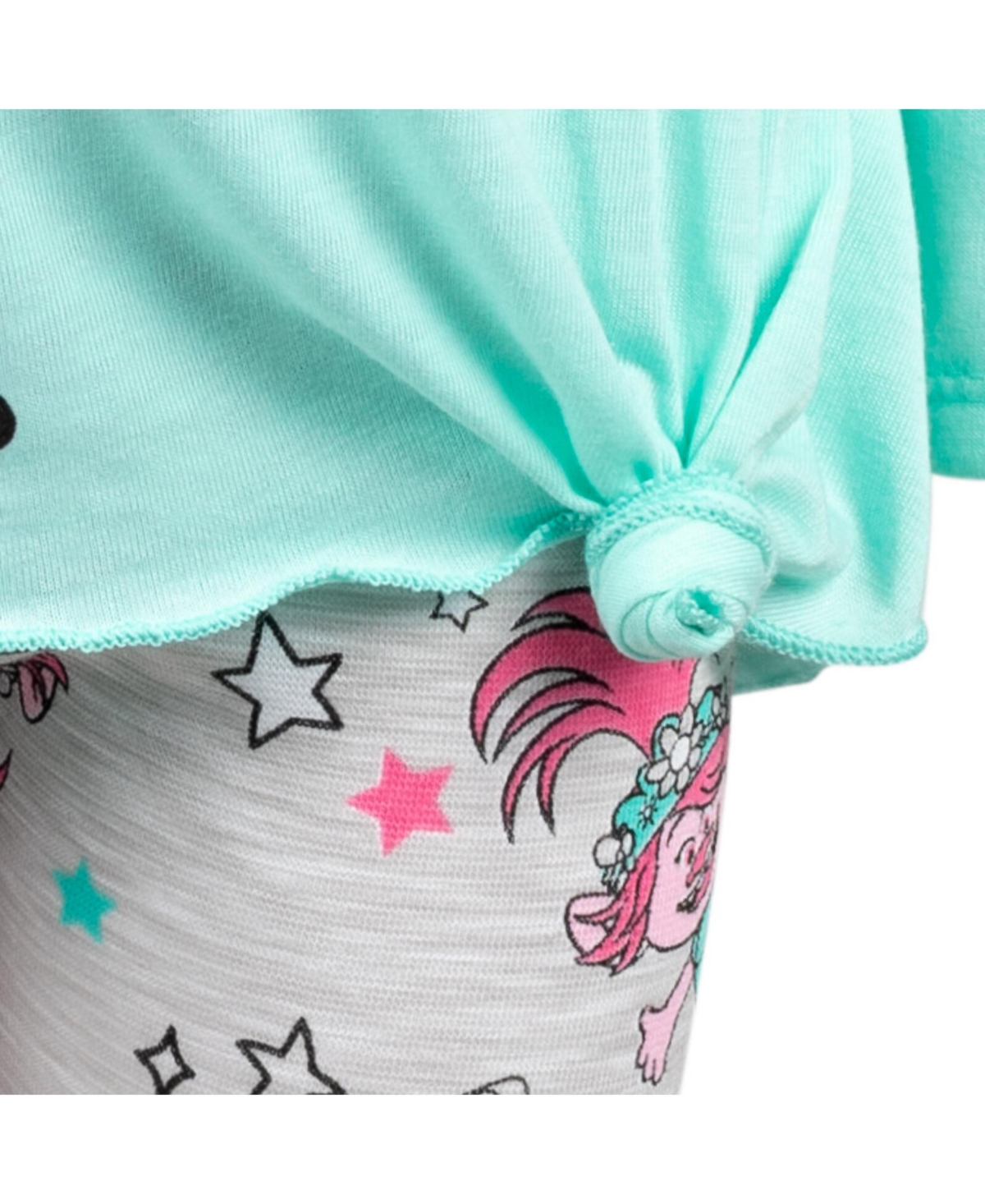 Dreamworks Toddler Girls Trolls Poppy Pullover T-Shirt and Leggings Outfit Set to (2T - 7-8) -white