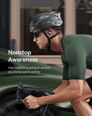 True Wireless Earbuds Bluetooth 5.3 Open Ear Headphones Sport Earphones,Eli Fit White