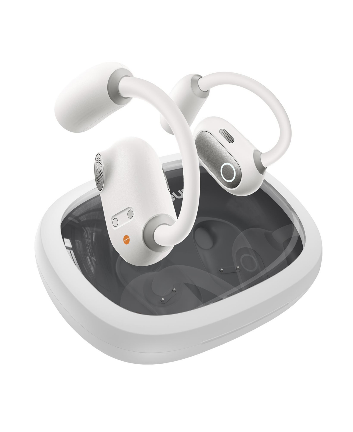 Baseus True Wireless Earbuds Bluetooth 5.3 Open Ear Headphones Sport Earphones,Eli Fit- White