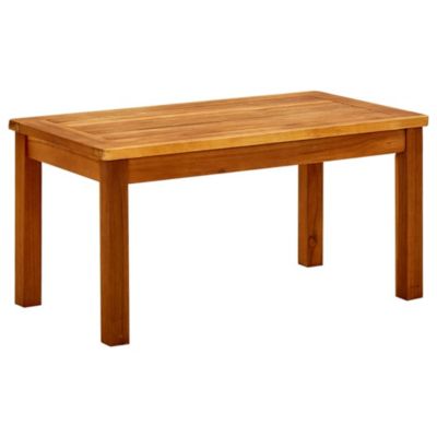 Coffee Table Natural Acacia Solid Acacia Wood Small Durable