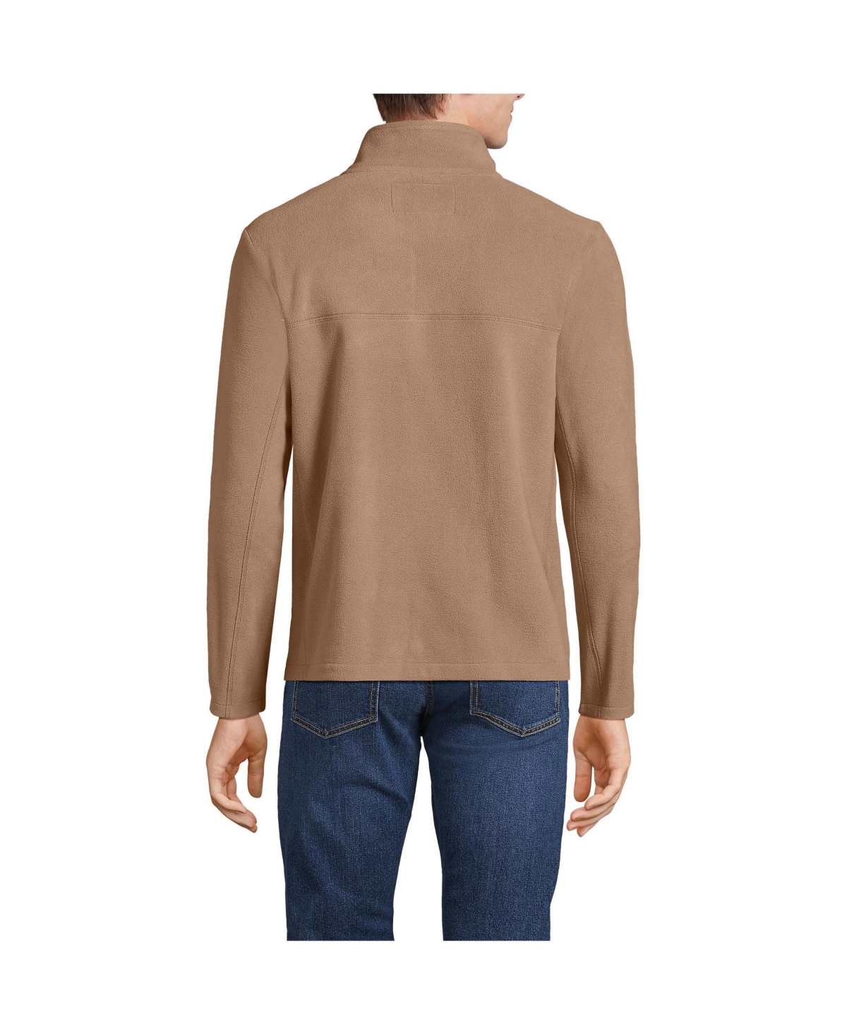 Lands' End Men's Anyweather Fleece Quarter Zip Pullover