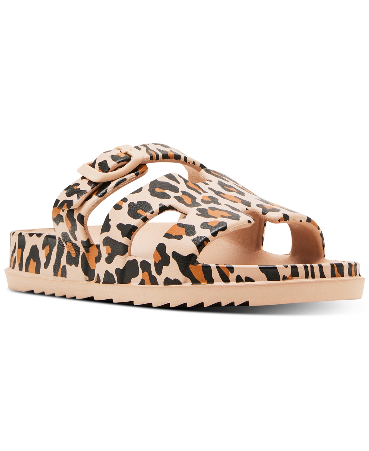 MADDEN GIRL DARLIING BANDED FOOTBED SLIDE SANDALS 
