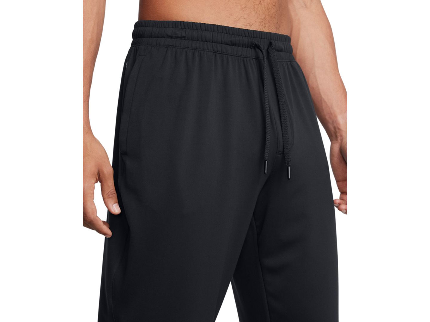 Мужские брюки Under Armour Motion Tapered-Fit Drawstring, цвет: Чёрный / Тёмно-серый — фото 2