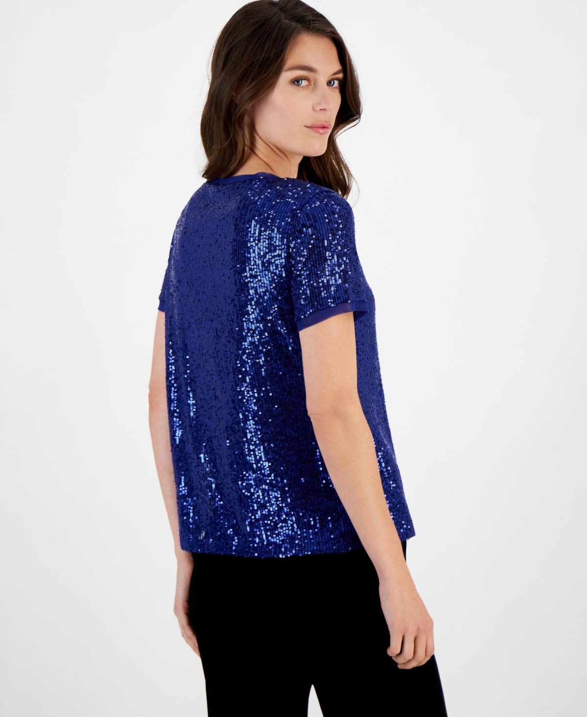 Anne Klein Women's Sequined T-Shirt