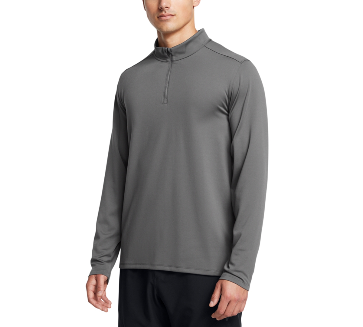 Under Armour Men's Motion Regular-fit 4-way Stretch 1/4-zip Sweatshirt In Castlerock,anthracite