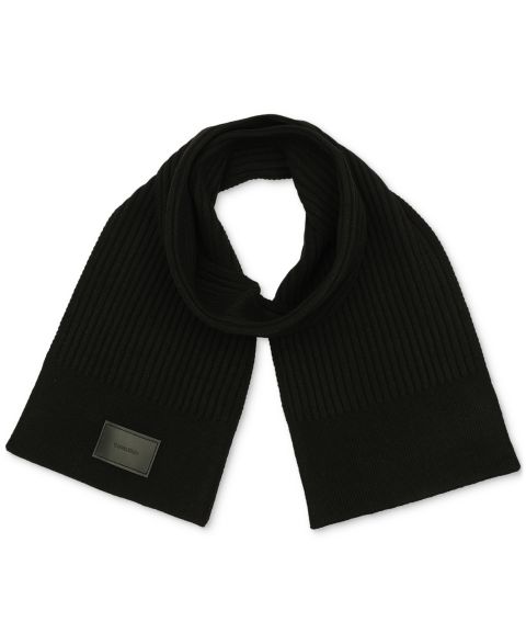 Мужской шарф Calvin Klein Mixed Stitch, цвет: Чёрный