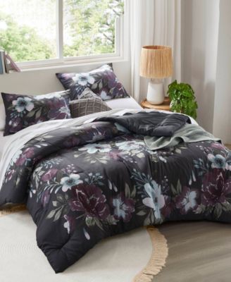Jolene Floral 3-Pc. Comforter Set, Full/Queen