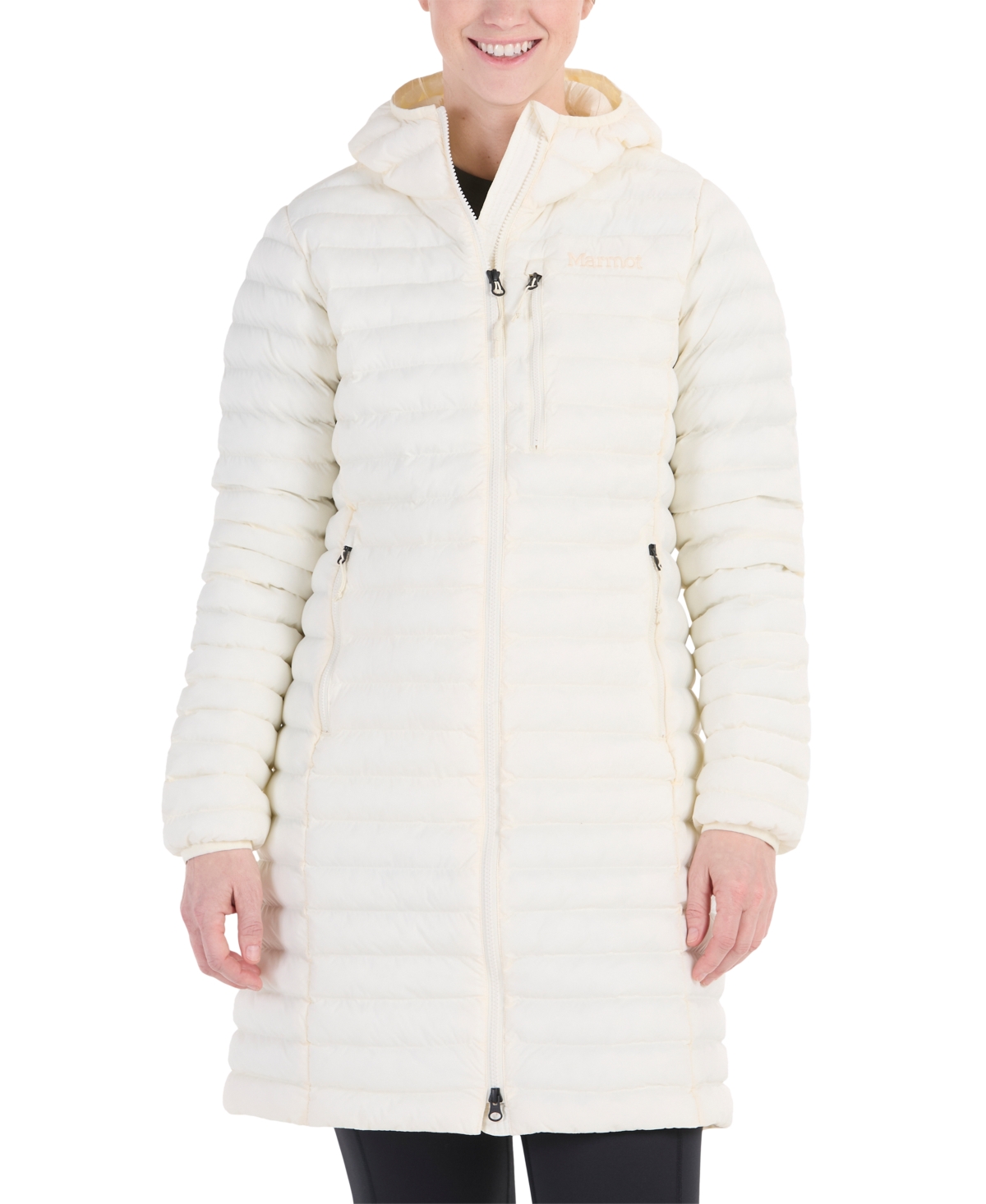 Marmot Echo Featherless Hooded Coat In Papyrus