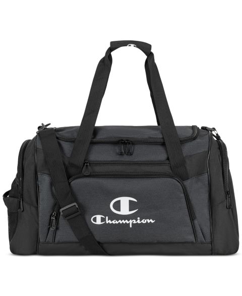 Мужская сумка Champion Stadium Logo Duffel, цвет: Чёрный серый