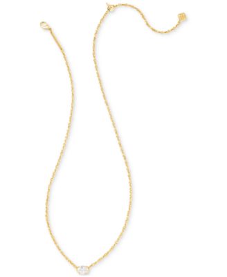 14k Gold-Plated Cubic Zirconia 19" Pendant Necklace 