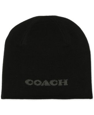 COACH Men's Signature Reversible Logo Beanie