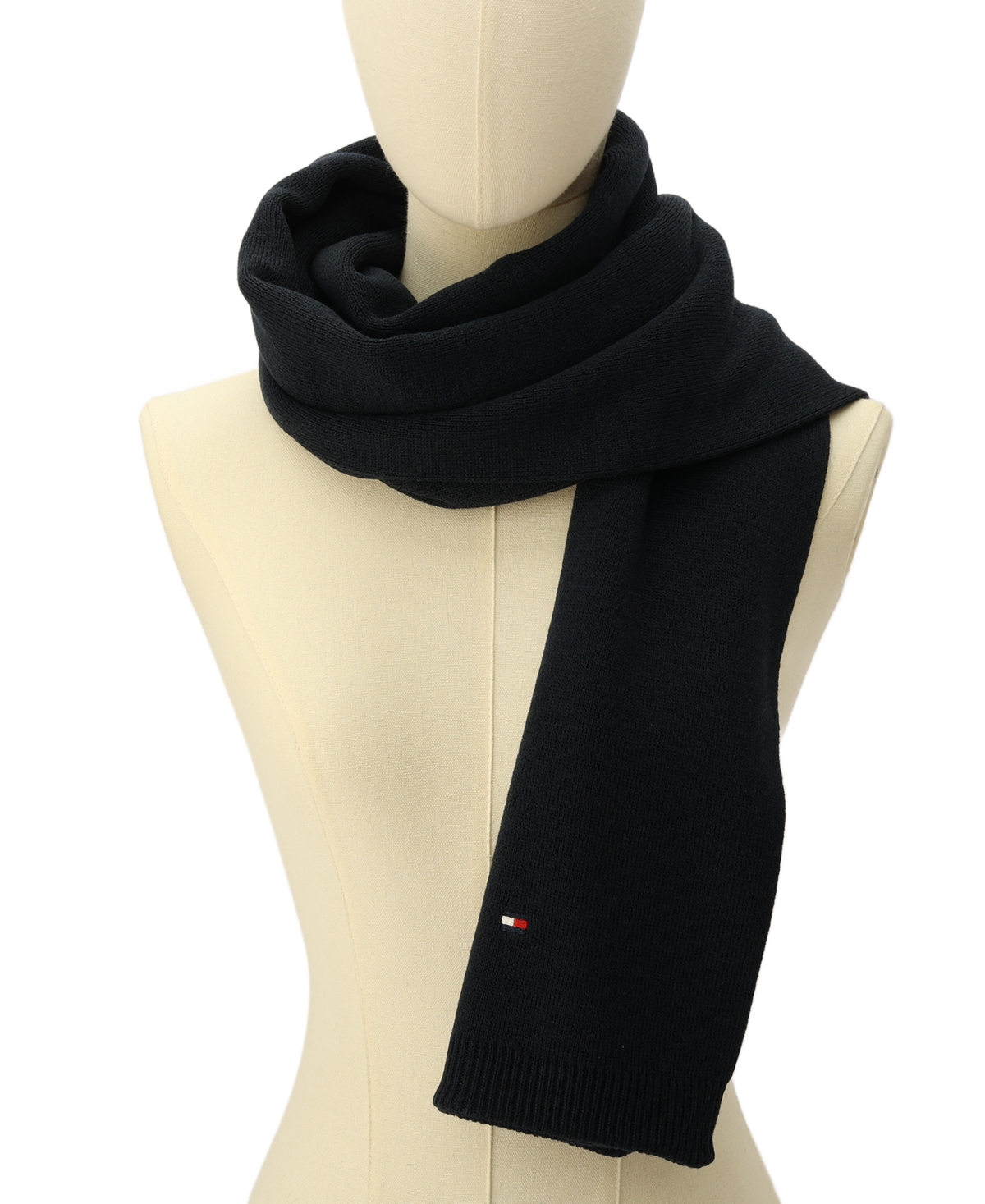 Tommy Hilfiger Men's Flag Embroidery Scarf In Desert Sky