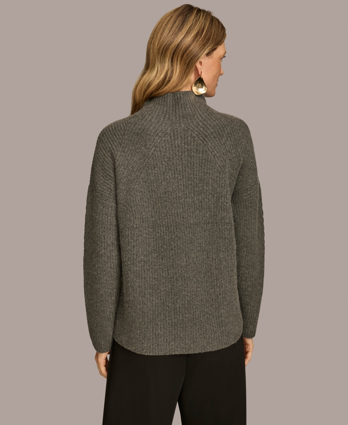 Donna Karan New York Women's Cashmere-Blend Mock Neck Sweater