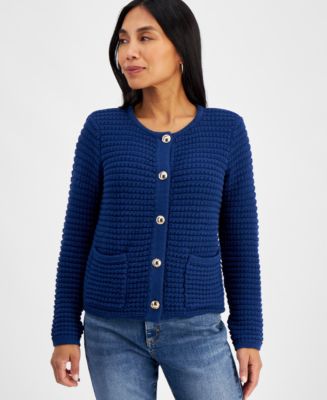 I.N.C. International Concepts Petite Yarn-Blend Button-Down 
