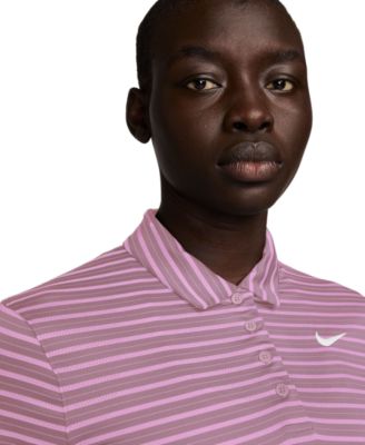 Women's Dri-FIT Short-Sleeve Striped Golf Polo