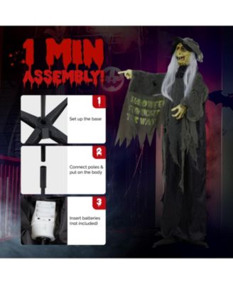 Animated Halloween Decorations,Scary Witch,6FT Life Size,Motion/Sound Activated Party Outdoor 2025