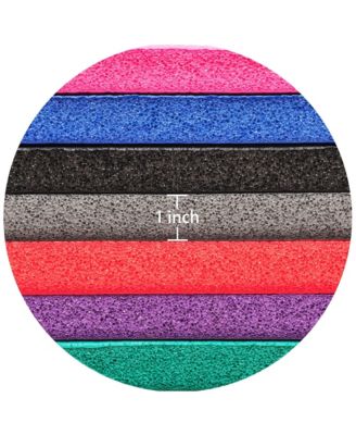 1" Extra Thick Exercise Fitness Yoga Mat w/ Carry Strap, Red