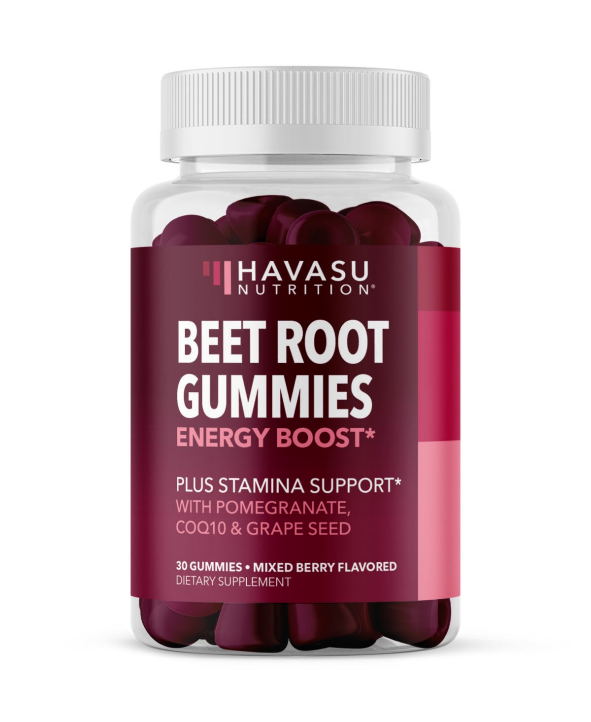 Beet Root Gummies, Havasu Nutrition, 30ct