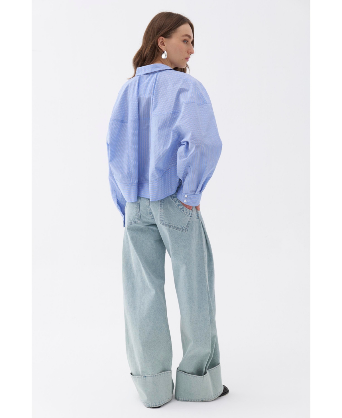 Nocturne Women's High Waist Double-Leg Jeans