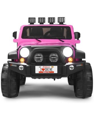 12V Kids Ride On Car 2 Seater Truck RC Electric Vehicles w/ Storage Room