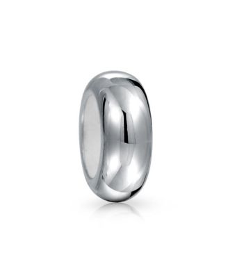 Bling Jewelry Clasp Spacer Charm Black Rubber Stopper Bead, Sterling Silver for European Bracelet - Silver