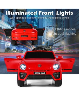 12V Kids Ride On Car Licensed Volkswagen Beetle w/ Remote Control & Music