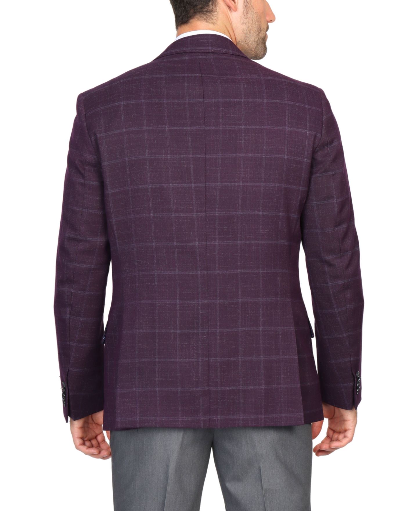 Мужские пиджаки Tailorbyrd Shadow Windowpane Sportcoat, цвет: Мерло — фото 4