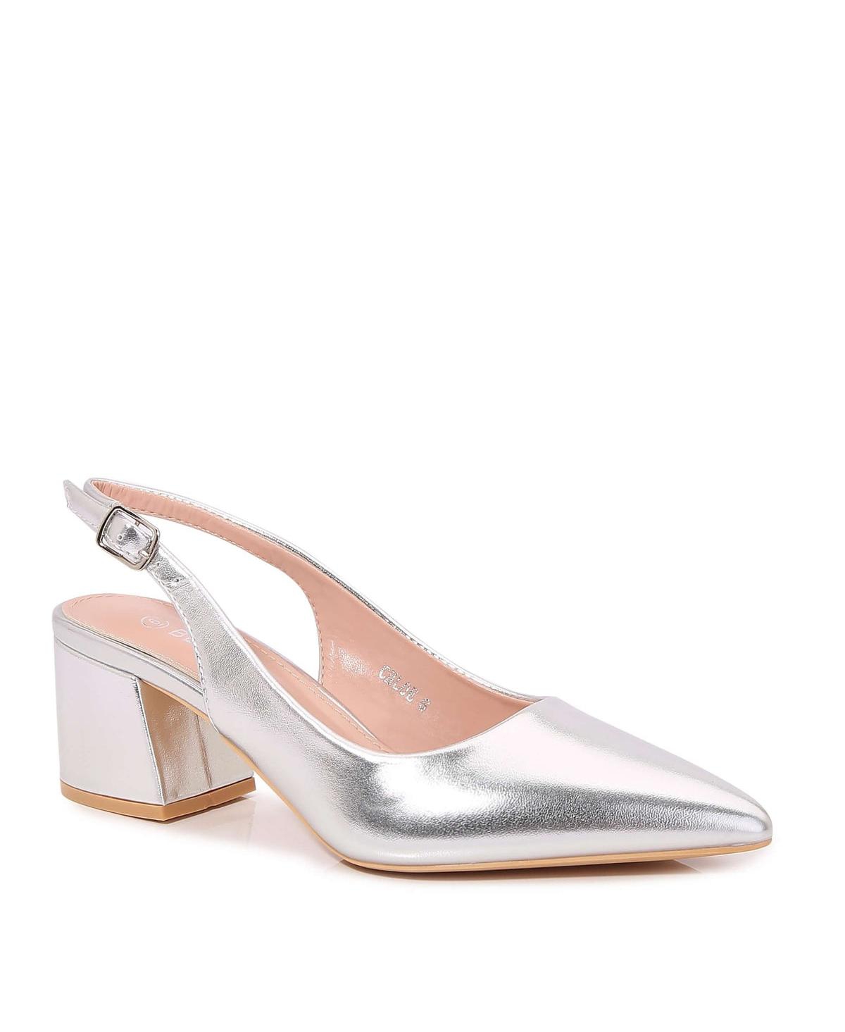 Chloe Slingback Pump - Burgundy