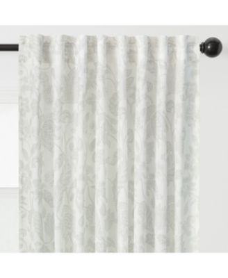 Premium 2-Panel Light Filtering Curtains - Semi Sheer for Living Room, Bedroom, Kitchen - 52" x 96" - Vine Sage