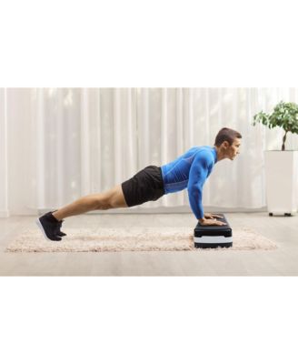 Aerobic Step Platform Exercise Fitness Equipment w/ Adjustable Height