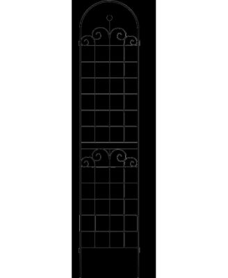 4-Pack Metal Garden Trellis for Climbing Plants – 86.7'' x 19.7'', Rustproof Black Plant Support, Rose Trellis Netting