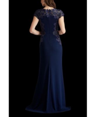 Women's Chelan Embroidered Illusion Gown
