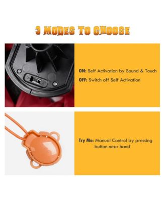 Animated Halloween Zombie Decoration 5.5Ft Life Size with Motion/Sound Activated Glowing Eyes 2025