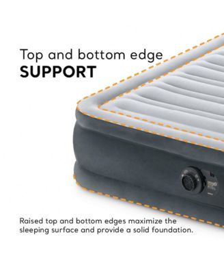 Comfort Deluxe Dura-Beam Plush Air Mattress Bed with Built-In Pump, Full