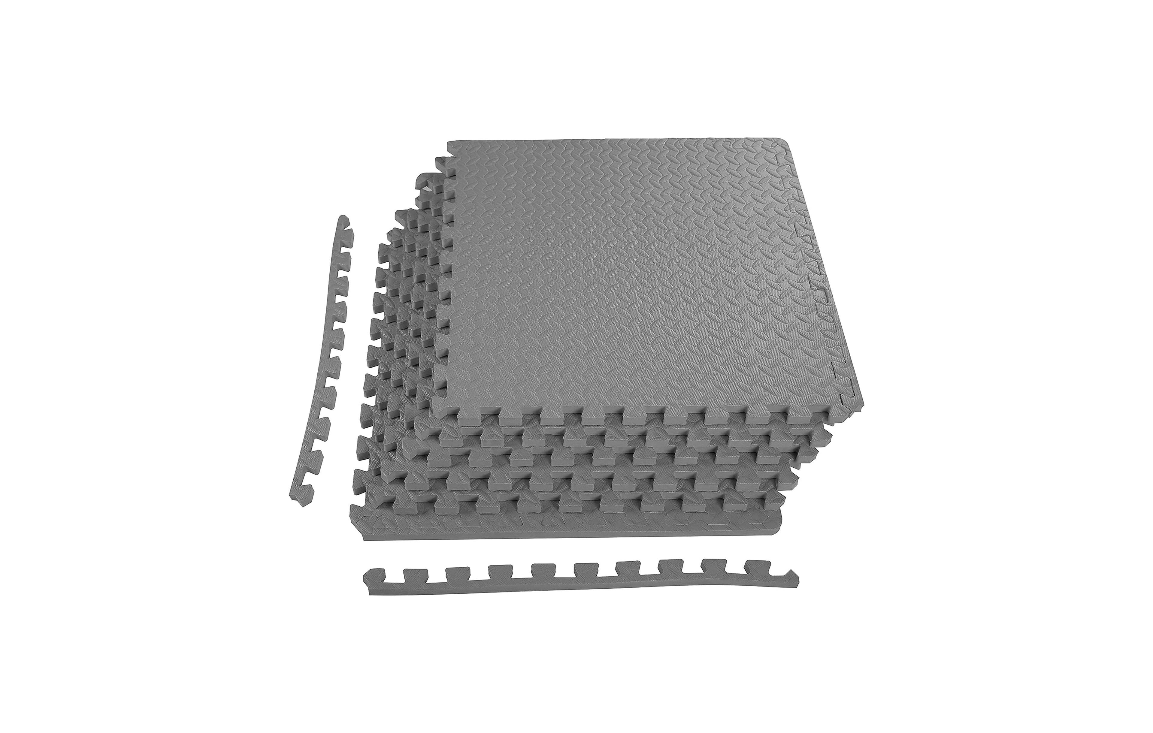 Everyday Essentials BalanceFrom Fitness 24 Sq Ft Interlocking Eva Foam Exercise Mat Tiles