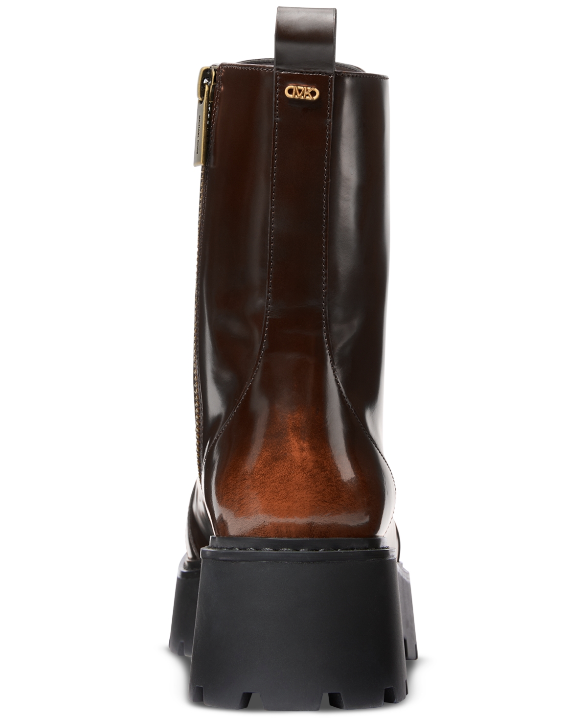 Michael Michael Kors Women's Blake Burnished Leather Lug-Sole Booties