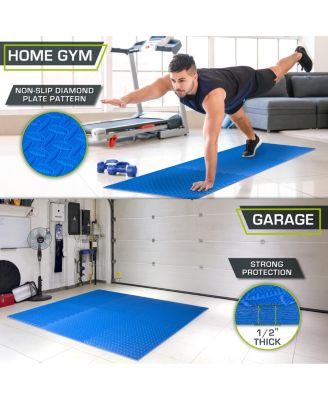 Exercise Puzzle Mat 1/2-in, 24 Sq Ft - 6 Tiles