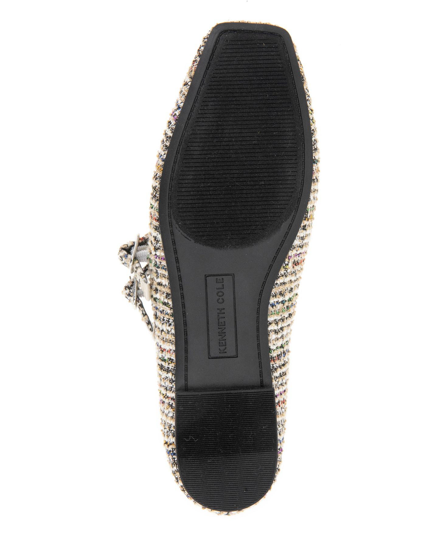 Женские балетки Kenneth Cole New York Jasmine Square Toe Ballet, цвет: Чёрный / Рыжевато-коричневый — фото 5